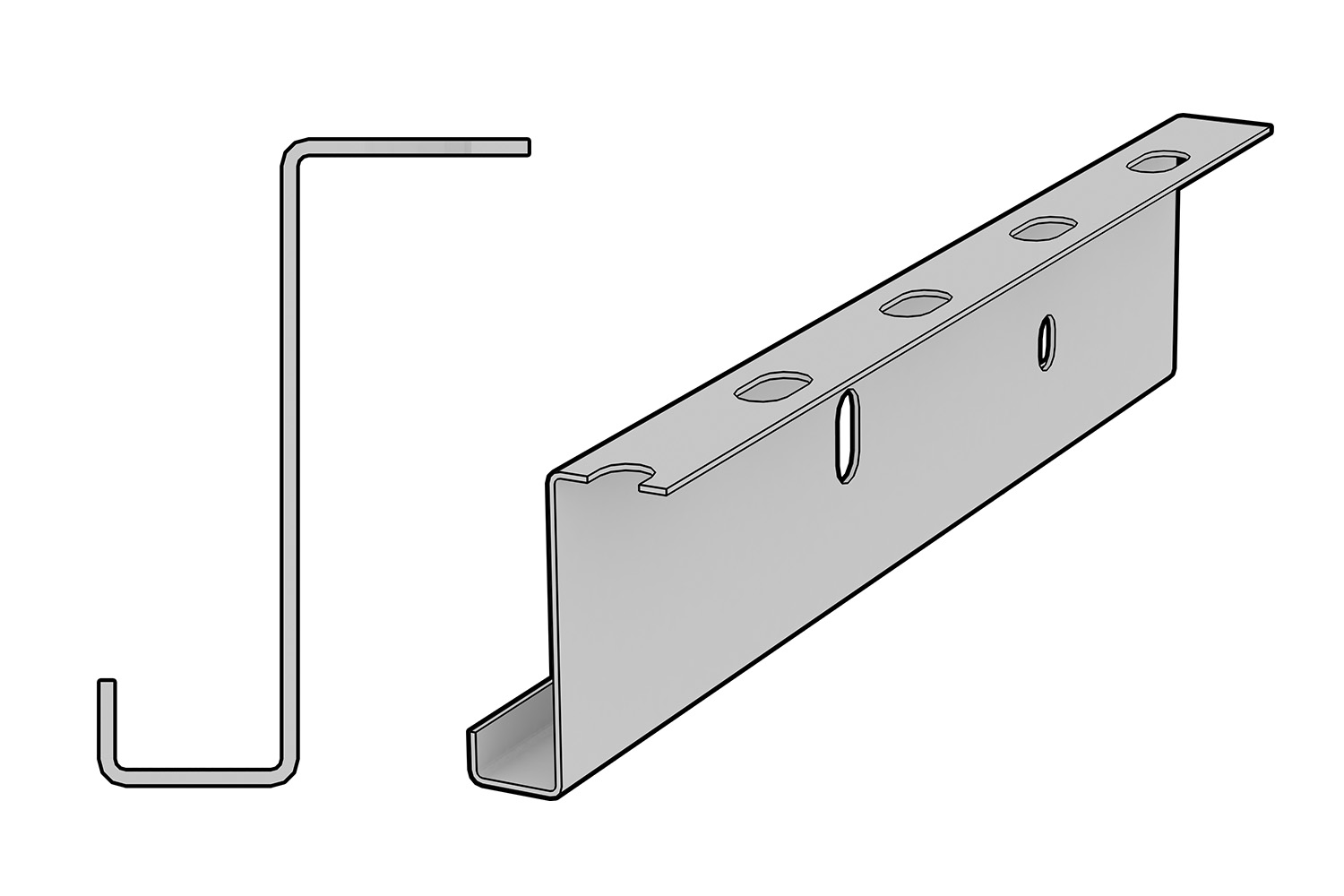 اكسسوارات الحوائط الجافة المعدنية - قواطع حرف جيه